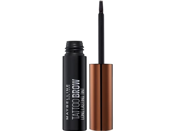 Maybelline Brow Tattoo, Tinte para cejas rubias (tono 1 light) - 40 gr., Ruskea, Vaaleanruskea, Naiset, Harja, 1 kpl, #490E02