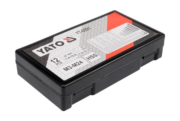 Yato YT-0591, Borr, Elektriskt multiverktyg, Borrsats, Högerrotation, 1,5 cm, Metall, Snabbstål (HSS)
