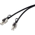 Miniatyrbild 1 av 4: Renkforce RF-4538216 RJ45 Nätverkkabel, Patchkabel CAT 6A S/FTP 0.50 m Svart Med stödring för upplåsning 1 st