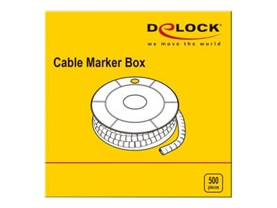 DeLOCK 18355, Keltainen, Muovi, 500 kpl