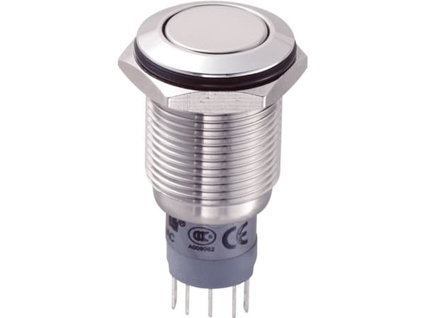 TRU COMPONENTS LAS2GQF-11/S/P Hårddragna tryckknappar 250 V/AC 3 A 1 x On/(On) Touching 1 st