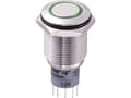 Pikkukuva 2 / 3: TRU COMPONENTS LAS2GQF-22E/G/12V/S/P Kiinteä painike 250 V/AC 3 A 2 x On/(On) Kosketus Vihreä 1 kpl