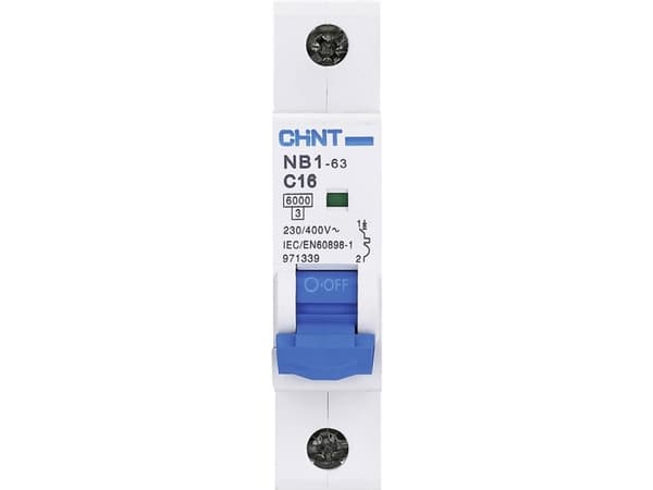 Chint 179600 NB1L Ledningssikkerhedsafbryder 1-kertainen 10 A