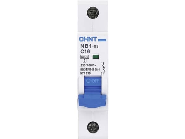 Chint 179625 NB1L Ledningssikkerhedsafbryder 1-flight 6 A