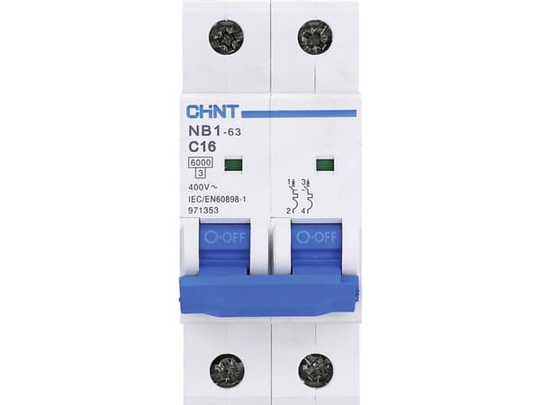 Chint 179642 NB1L Ledningssikkerhedsafbryder 2-flight 10 A