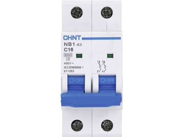 Chint 179642 NB1L Ledningssikkerhedsafbryder 2-flight 10 A
