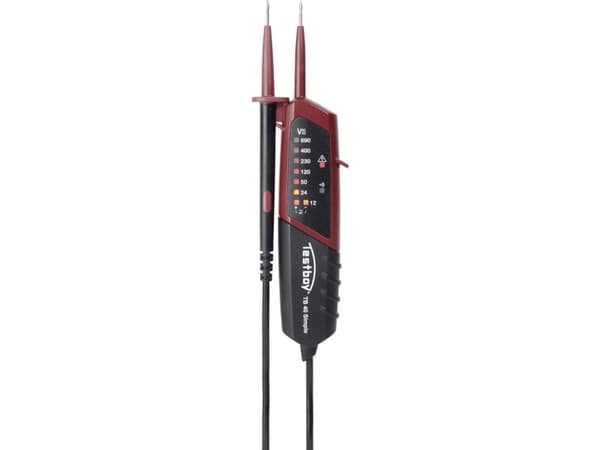 Testboy 40 Simple To-polet spændingstester CAT III 600 V Akustik, LED
