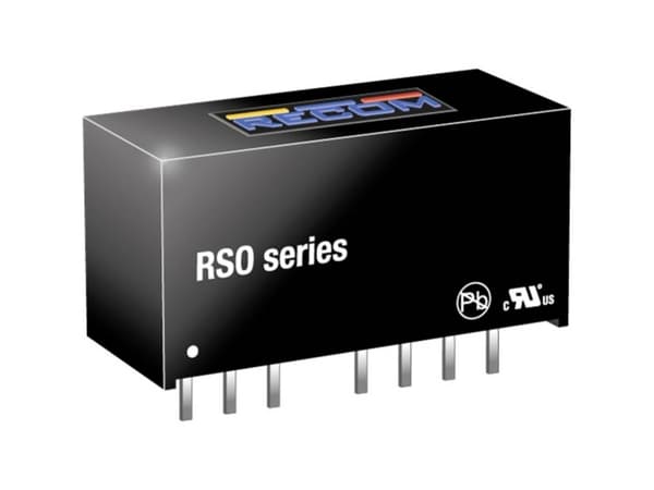 RECOM RSO-243.3S DC/DC-muunnin, tulostus 300 mA 1 W Lähtöjen määrä: 1 x