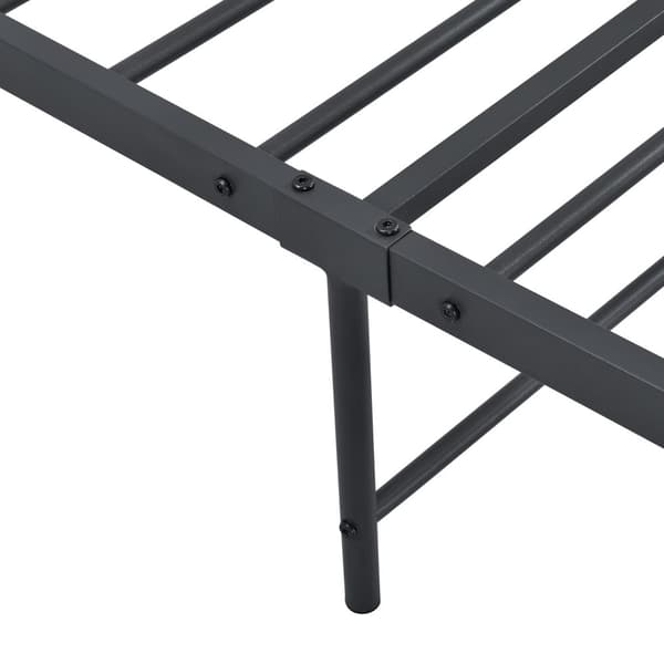 [en.casa] Säng Alvesta i metall-200x90cm-svart matt