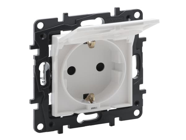 Legrand Rosette Ip44 med utvändiga Spyr-terminaler Vit