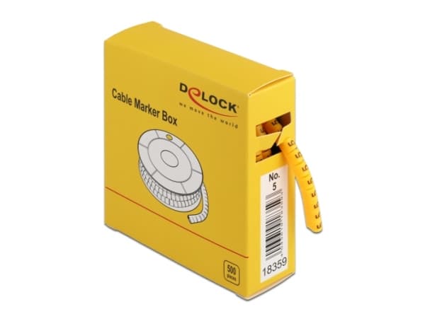 DeLOCK 18359, Keltainen, 500 kpl, Kiina