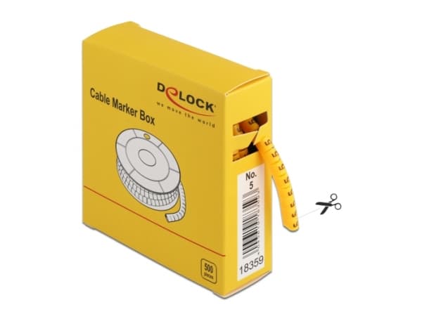 DeLOCK 18359, Keltainen, 500 kpl, Kiina
