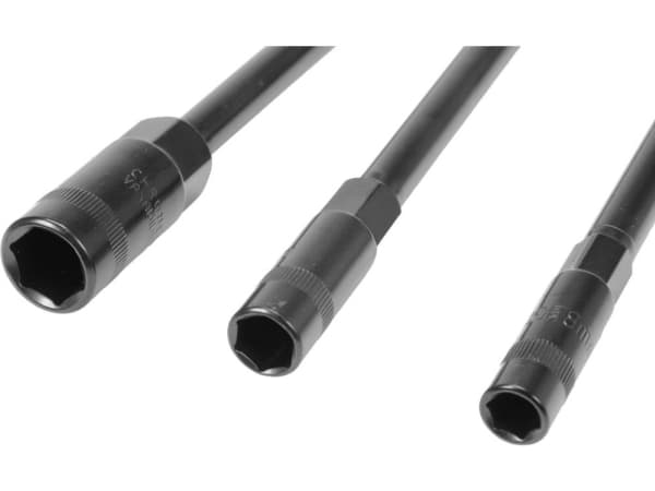 Yato YT-15791, hylsnyckelsats, 3 delar, Svart, T-formad, Kromvanadiumstål, 20 cm