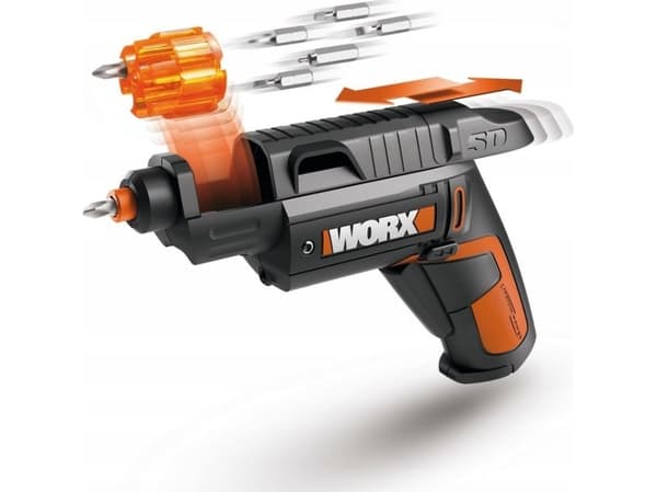 WORX WX254.7 Akkuruuvinväännin 4 V:n lippaalla varustettuna