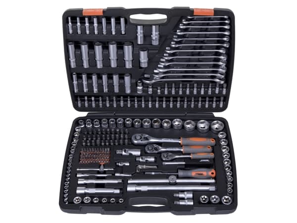 nyckelsats i 216 delar 1/2", 3/8", 1/4" T58691 STHOR