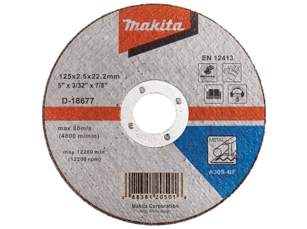 Cutting Disc 125X2.5 A30s Metal Makita