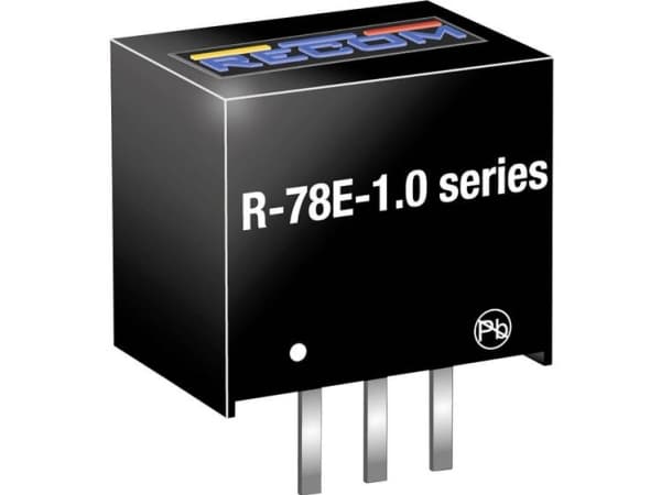 RECOM DC/DC-omvandlare, tryck 1000 mA Antal utgångar: 1 x