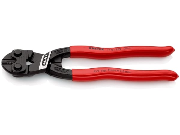 Knipex kompakti nivelletty katkaisupihti 200mm CoBolt PVC (71 01 200)
