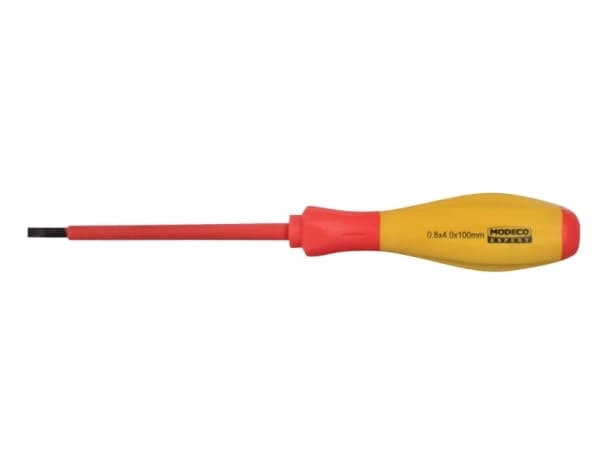Modeco Insulated slotted screwdriver 1000V 3.5x75mm - MN-10-551