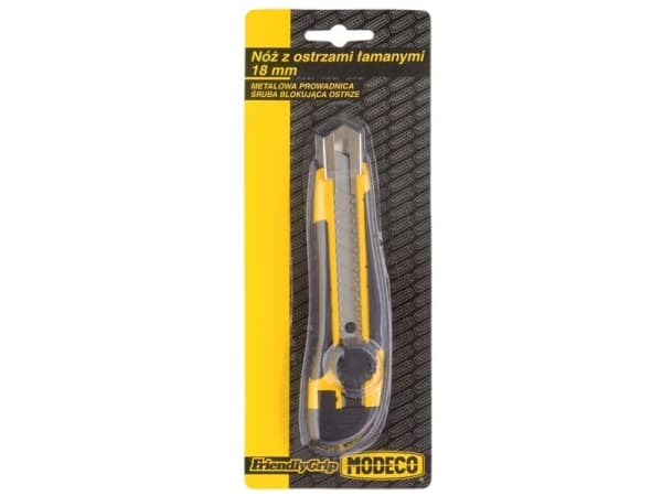 Modeco Knife with a replaceable broken blade 18mm FRIENDLY GRIP - MN-63-024