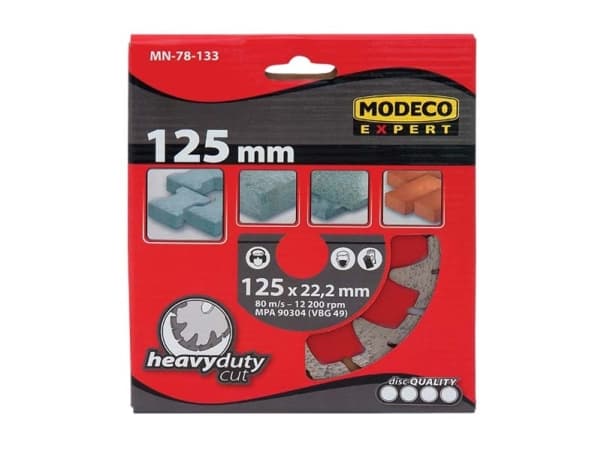 Modeco Segmented diamond grinding wheel 125mm - MN-78-133