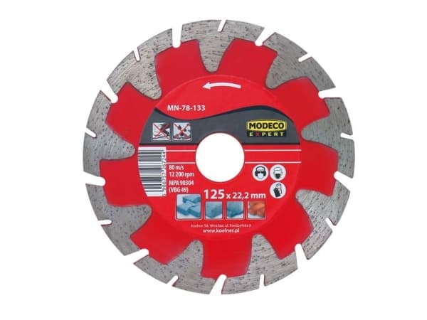Modeco Segmented diamond grinding wheel 125mm - MN-78-133