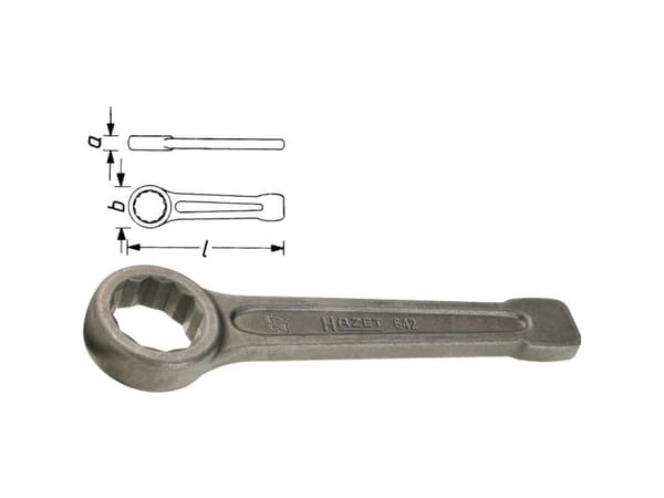 HAZET 642-55, Stål, Silver, 55 mm, Silver, 270 mm, 1,4 kg