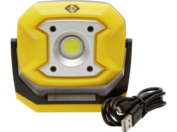 C.K Tools Ladattava työvalo, COB-LED, 700lm, 10W, IP65/IK05 (T9735USB)