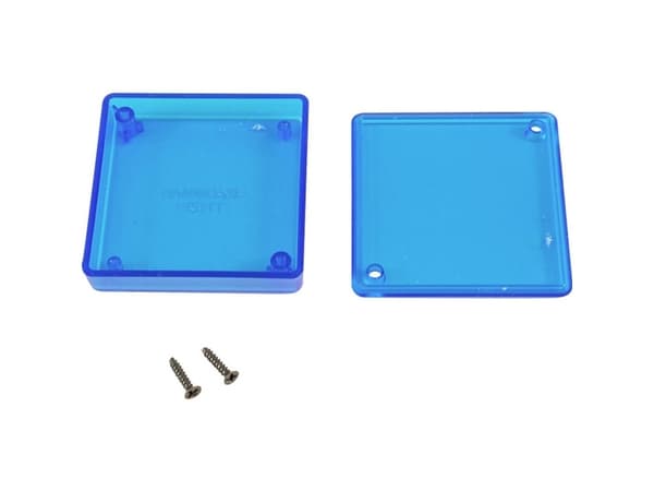 Hammond Electronics 1551TTTBU Universalkabinet 60 x 60 x 15 ABS Blå (läpinäkyvä) 1 stk 1 stk