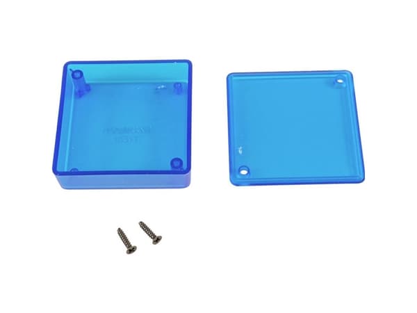 Hammond Electronics 1551TTBU Universalkabinet 60 x 60 x 20 ABS Blå (transparent) 1 stk