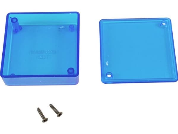 Hammond Electronics 1551TTBU Universalkabinet 60 x 60 x 20 ABS Blå (transparent) 1 stk