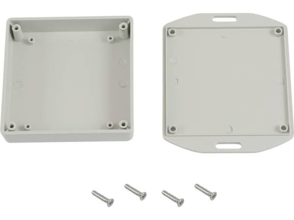 Hammond Electronics 1551XFLGY Universalkabinet 80 x 80 x 20 ABS Grå 1 stk