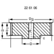 Aluminium Tandremsskive Reely Borings-diameter: 6 mm Diameter: 24 mm Antal tænder: 10