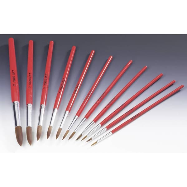 ZAHN Pinsel E10710-04 Rund pensel Ponex 6 delar