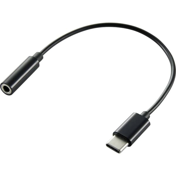 Renkforce Audio Adapterkabel [1x USB 3.2 Gen 1 kontakt C (USB 3.0) - 1x Telejack 3.5 mm] 15.00 cm