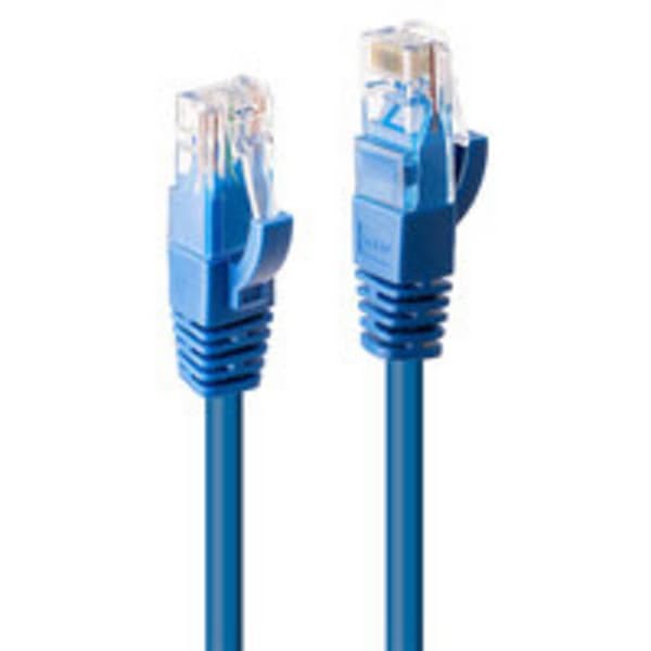 LINDY 48024 RJ45 Nätverkkabel, Patchkabel CAT 6 U/UTP 20.00 m Blå 1 st