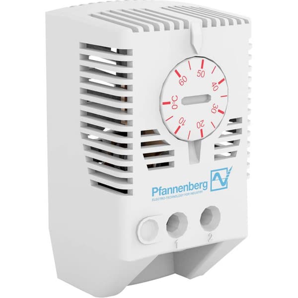 Pfannenberg Termometer till kopplingsskåp FLZ 520 THERMOSTAT 0..+60°C 240 V/AC 1 NC (L x B x H) 36 m x 40 mm x 72 mm 1