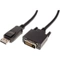 Miniatyrbild 1 av 4: Value DisplayPort / DVI Adapterkabel DisplayPort-kontakt, DVI-D 24+1-polig Kontakt 2.00 m Svart 11.99.5610 Skärmad Disp