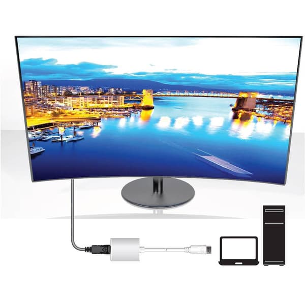 club3D CAC-2003 DisplayPort Adapter [1x DisplayPort hane - 1x VGA hona] Vit