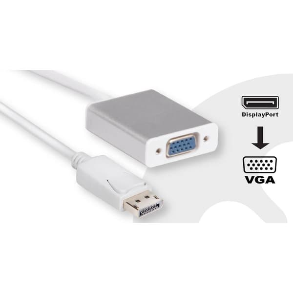 club3D CAC-2003 DisplayPort Adapter [1x DisplayPort hane - 1x VGA hona] Vit