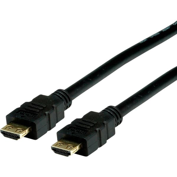 Value HDMI Anslutningskabel HDMI-A-kontakt, HDMI-A-kontakt 1.50 m Svart 11.99.5691 4K UHD, dubbelt skärmad HDMI-kabel
