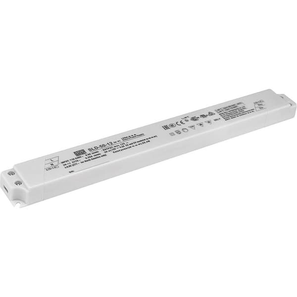 Mean Well SLD-50-24 LED driver Konstantspänning, Konstantström 50.4 W 2.1 A 24 V/DC möbelregistrering, PFC-krets, Överb