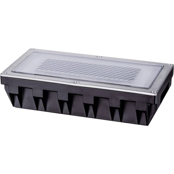 Paulmann 93775 Box Solcellsbelysning inbyggnad 0.6 W Varmvit Rostfritt stål, Klar