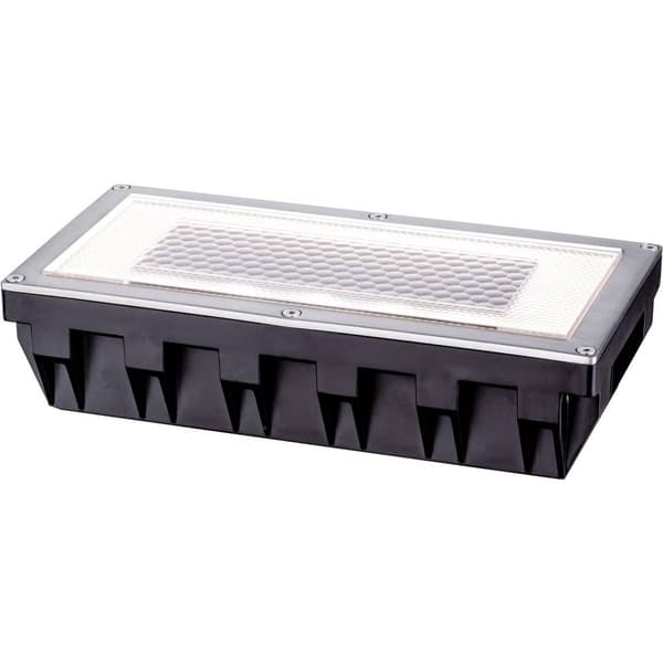 Paulmann 93775 Box Solcellsbelysning inbyggnad 0.6 W Varmvit Rostfritt stål, Klar