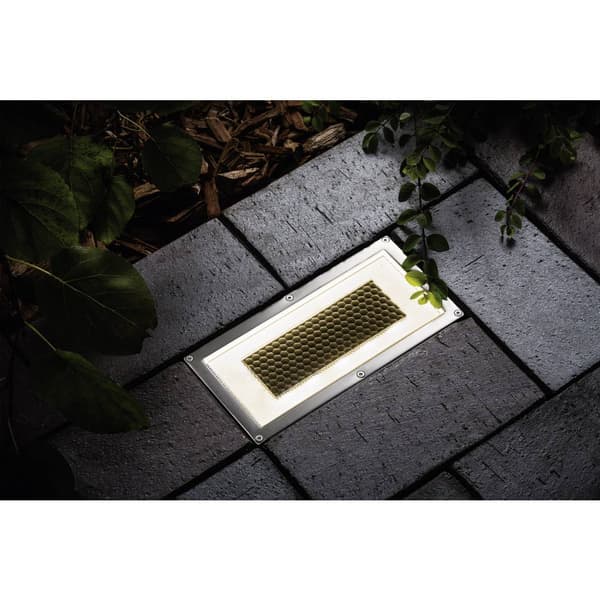 Paulmann 93775 Box Solcellsbelysning inbyggnad 0.6 W Varmvit Rostfritt stål, Klar Rostfritt stål, Transparent