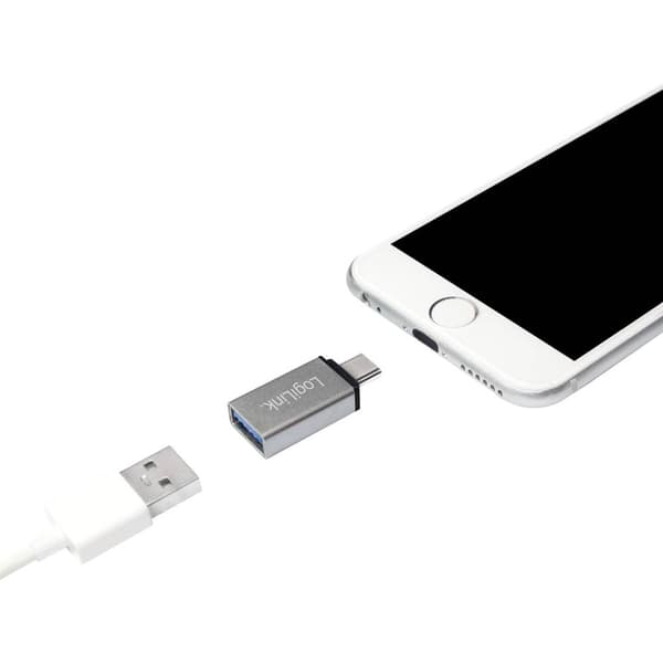 LogiLink USB 3.0 Adapter [1x USB-C® hane - 1x USB 2.0 Micro-B hona, USB 3.2 Gen 1 A hona (USB 3.0)] AU0040