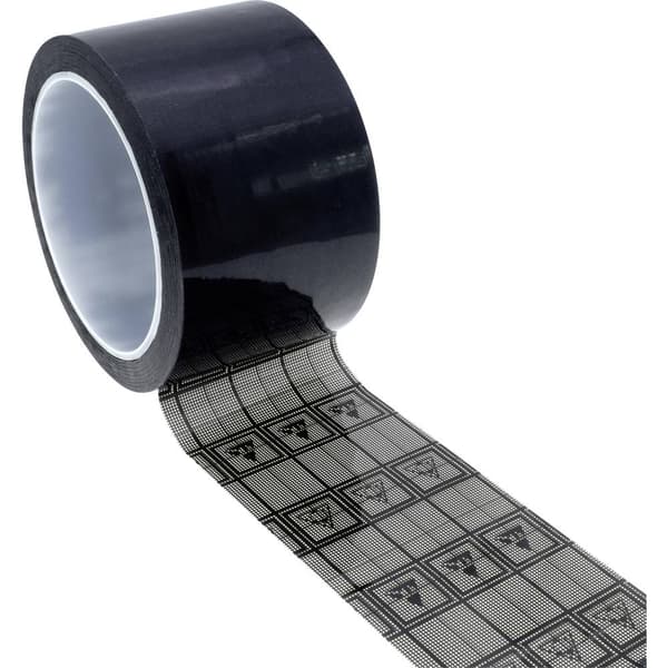 Quadrios ESD-tejp 1 st Svart, Transparent (L x B) 33 m x 12 mm