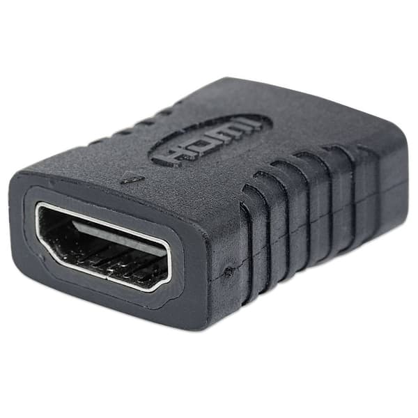 Manhattan 353465 HDMI Adapter [1x HDMI hona - 1x HDMI hona] Svart guldpläterad kontakt