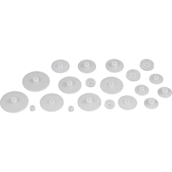 Reely Plast Cylindriskt kugghjul Modul-typ: 0.5 Antal tänder: 20, 30, 40, 50, 60 1 st
