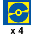 Miniatyrbild 3 av 4: Durable CD/DVD-mapphölje 522219 4 CD/DVD/Blu-ray-skivor Transparent Polypropylen 5 st